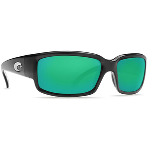 Costa Caballito Polarized Sunglasses - Shiny Black/Green Mirror