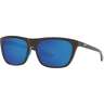Costa Cheeca Shiny Black Sunglasses - Blue Mirror