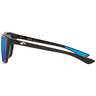 Costa Cheeca Shiny Black Sunglasses - Blue Mirror
