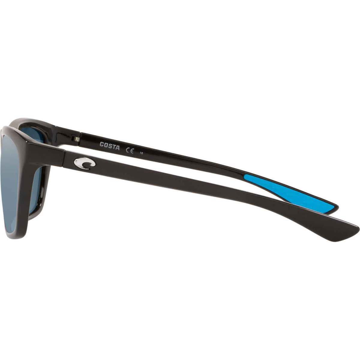 Costa Cheeca Shiny Black Sunglasses - Gray Silver Costa Cheeca Shiny Black Sunglasses - Gray Silver