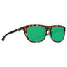 Costa Cheeca Sunglasses - Matte Shadow Tortoise - Green Mirror Polarized 580G - Adult