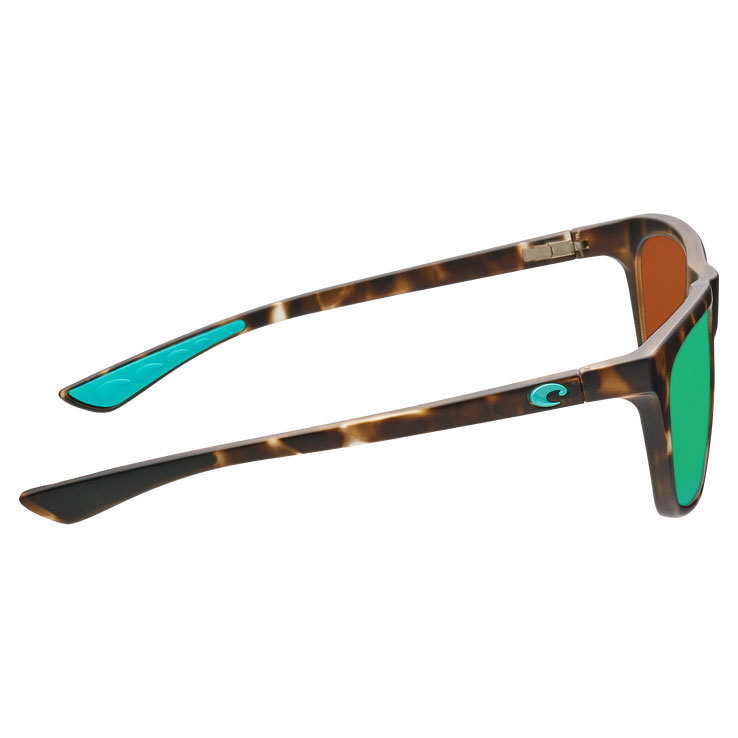 Costa Cheeca Sunglasses - Matte Shadow Tortoise - Green Mirror Polarized 580G - Adult Costa Cheeca Sunglasses - Matte Shadow Tortoise - Green Mirror Polarized 580G - Adult
