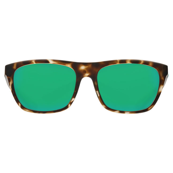 Costa Cheeca Sunglasses - Matte Shadow Tortoise - Green Mirror Polarized 580G - Adult Costa Cheeca Sunglasses - Matte Shadow Tortoise - Green Mirror Polarized 580G - Adult