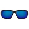 Costa Del Mar Fantail Polarized Sunglasses - Matte Black/Blue - Adult
