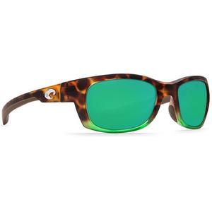 Costa Trevally Polarized Sunglasses - Matte Tortuga Fade/Green Mirror