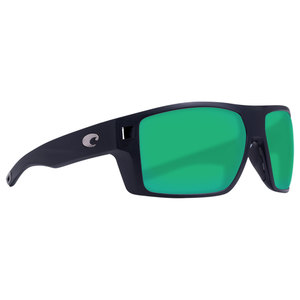 Costa Diego Polarized Sunglasses - Matte Black/Green