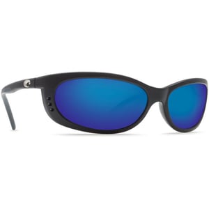 Costa Fathom Polarized Sunglasses - Matte Black/Blue Mirror