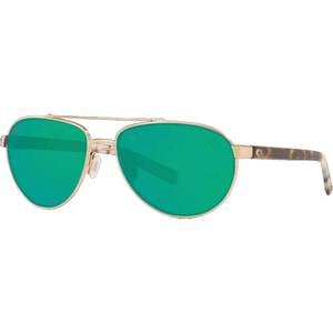 Costa Fernandina Polarized Sunglasses - Brushed Gold/Green