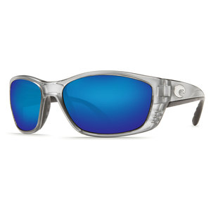 Costa Fisch Polarized Sunglasses - Silver/Blue Lens