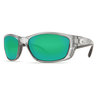 Costa Fisch Polarized Sunglasses - Silver/Green Lens - Adult