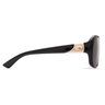 Costa Gannet Polarized Sunglasses - Shiny Black Hibiscus/Gray - Adult