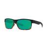 Costa Half Moon Polarized Sunglasses - Black Tortoise/Green - Adult