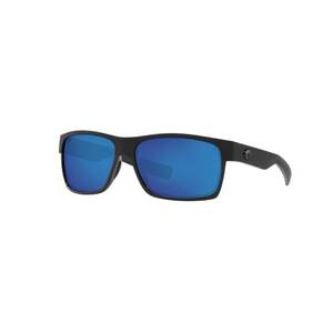 Costa Half Moon Polarized Sunglasses - Shiny Black/Blue