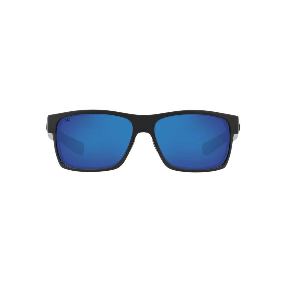 Costa Half Moon Polarized Sunglasses - Shiny Black/Blue - Adult Costa Half Moon Polarized Sunglasses - Shiny Black/Blue - Adult