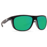 Costa Kiwa Polarized Sunglasses - Shiny Black/Green Mirror - Adult