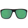 Costa Kiwa Polarized Sunglasses - Shiny Black/Green Mirror - Adult