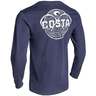 Costa Men's Chrome Long Sleeve Shirt - Navy - M - Navy M