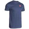 Costa Men's Duval Short Sleeve Shirt - Navy Red - M - Navy Red M