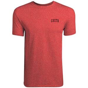 Costa Men's Fury Short Sleeve Shirt - Red Heather - L