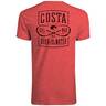 Costa Men's Fury Short Sleeve Shirt - Red Heather - L - Red Heather L