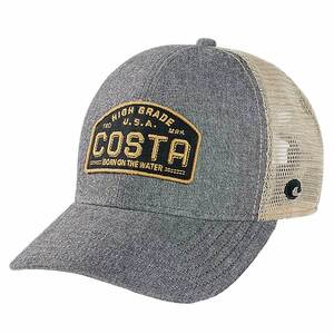 Costa Men's High Grade Trucker Adjustable Hat - Gray - One Size Fits Most