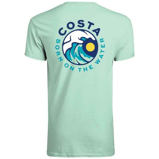 Costa Men's Tech Breakaway Short-Sleeve Casual Shirt - Mint M - Costa