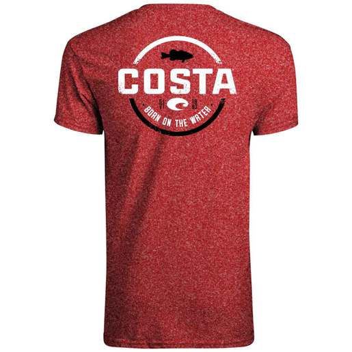 Costa Men's Tech Insignia Bass Short-Sleeve Shirt - Red M - Costa