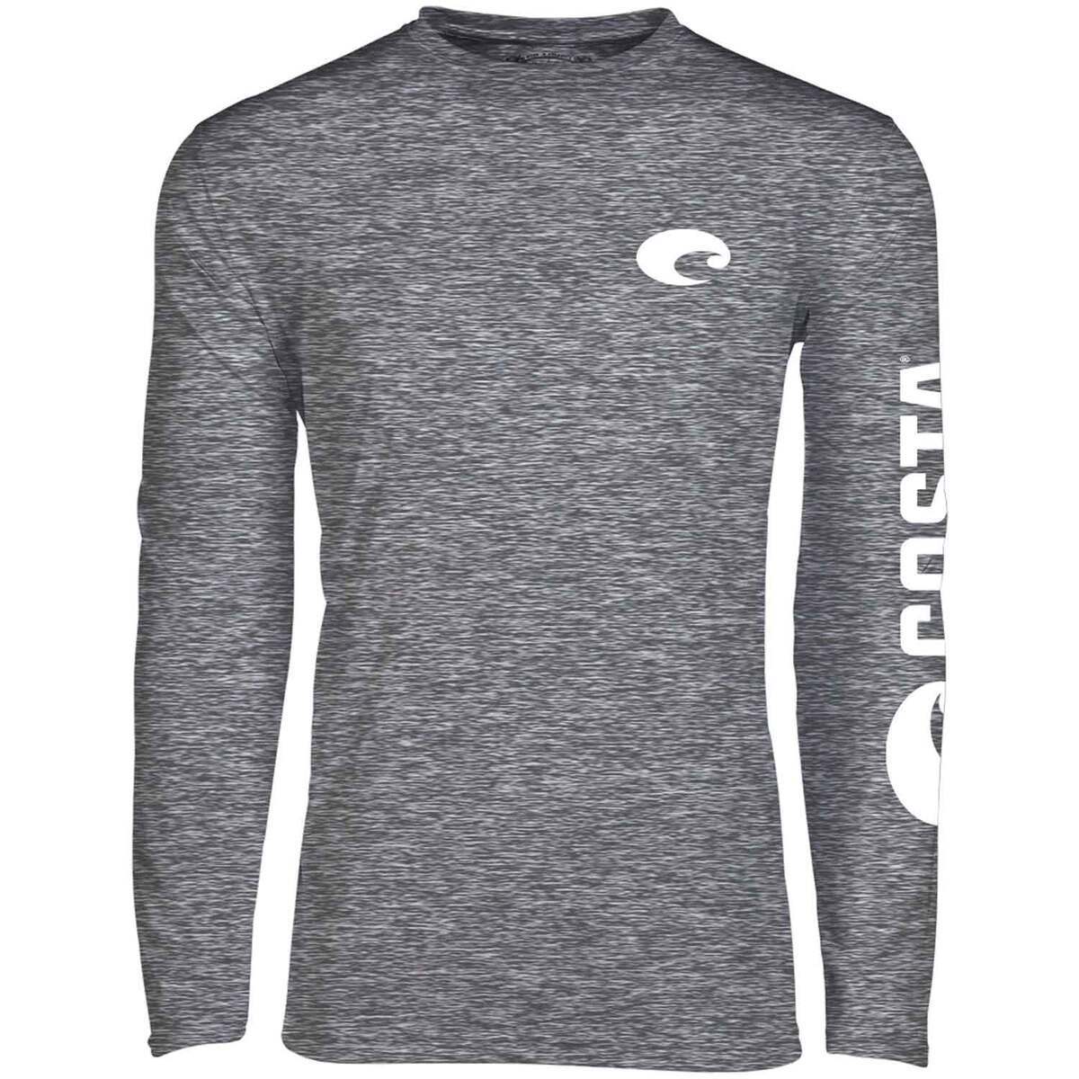 Costa Men's Technical Crew Long Sleeve Shirt - Gray - L - Gray L Costa Men's Technical Crew Long Sleeve Shirt - Gray - L - Gray L