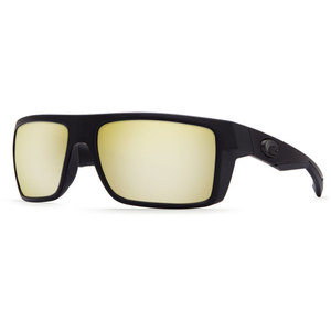 Costa Motu Polarized Sunglasses - Blackout/Sunrise Silver Mirror