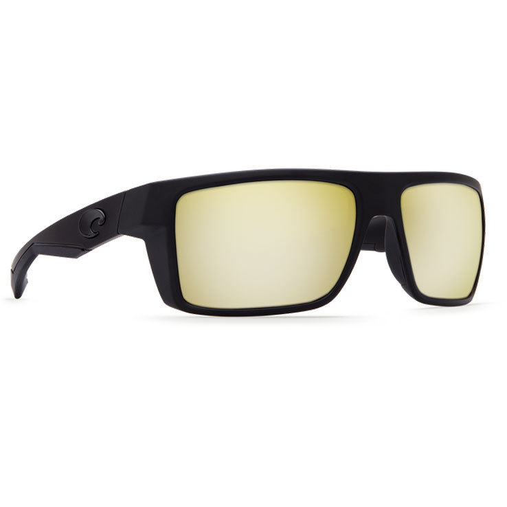 Costa Motu Polarized Sunglasses - Blackout/Sunrise Silver Mirror - Adult Costa Motu Polarized Sunglasses - Blackout/Sunrise Silver Mirror - Adult