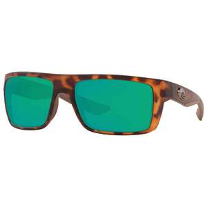 Costa Motu Polarized Sunglasses - Tortoise/Green Mirror