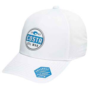 Costa Prado Performance Adjustable Hat - White - One Size Fits Most