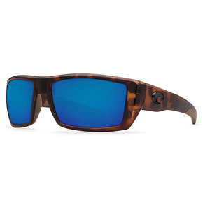 Costa Rafael Polarized Sunglasses - Matte Tortoise/ Blue Lens