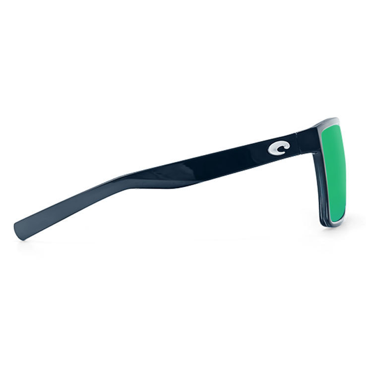Costa Rincon Polarized Sunglasses - Shiny Black/Green Mirror - Adult Costa Rincon Polarized Sunglasses - Shiny Black/Green Mirror - Adult