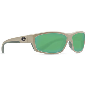 Costa Saltbreak Polarized Sunglasses - Matte Sand/Green Lens