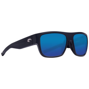 Costa Sampan Polarized Sunglasses - Matte Black/Blue