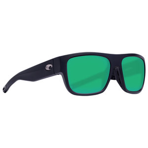 Costa Sampan Polarized Sunglasses - Matte Black/Green