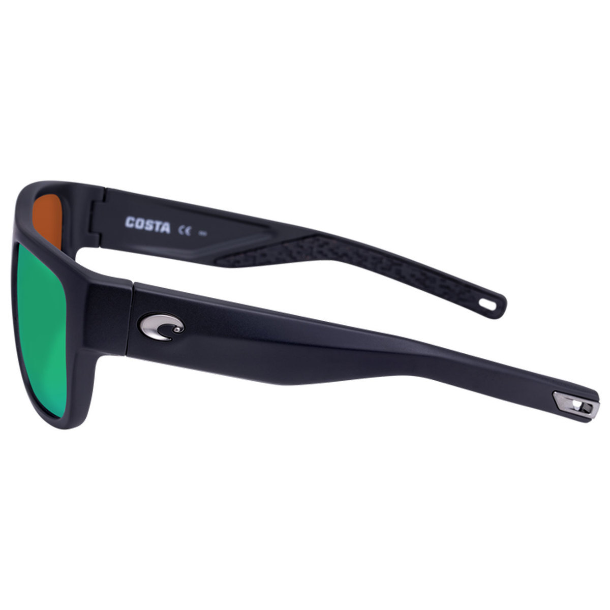 Costa Sampan Polarized Sunglasses - Matte Black/Green - Adult Costa Sampan Polarized Sunglasses - Matte Black/Green - Adult