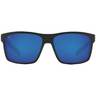 Costa Slack Tide Polarized Sunglasses - Shiny Black/Blue Lightwave - Adult