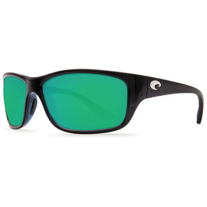 Costa Tasman Sea Polarized Sunglasses - Shiny Black/Green Mirror