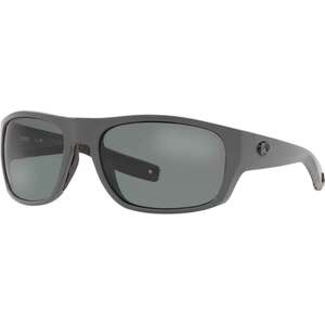 Costa Tico Matte Gray Sunglasses - Gray Silver Glass