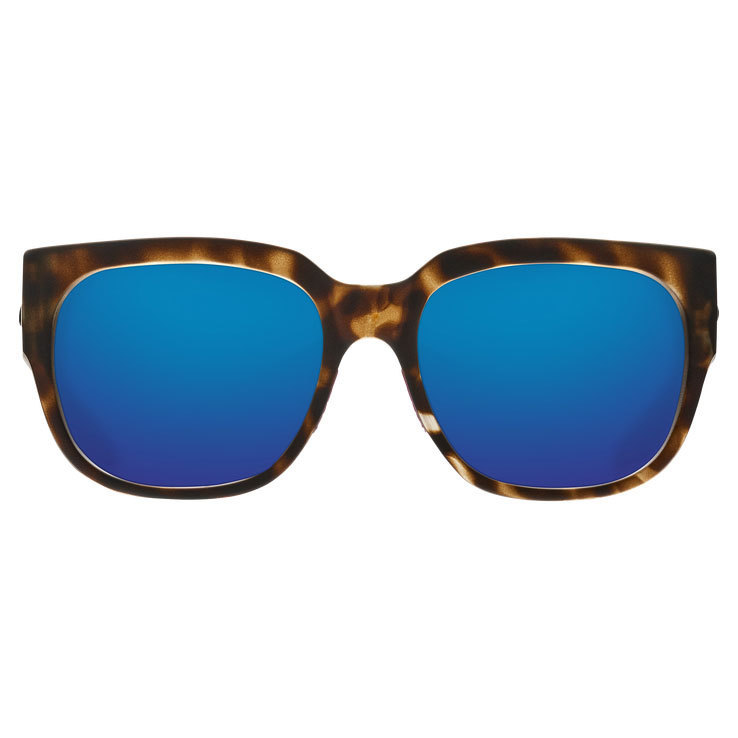 Costa Waterwoman Polarized Sunglasses - Matte Shadow Tortoise/Blue Mirror - Adult Costa Waterwoman Polarized Sunglasses - Matte Shadow Tortoise/Blue Mirror - Adult