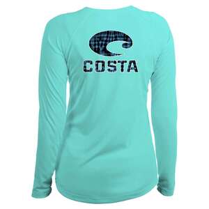 Costa Ladies Tech Tie Dye | Woman | Medium | Aqua Blue