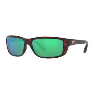 Costa Zane Polarized Sunglasses - Tortoise/Green
