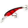 Cotton Cordell Wally Diver Crankbait - Fluorescent Red Black, 1/4oz, 2-1/2in, 6-8ft - Fluorescent Red Black