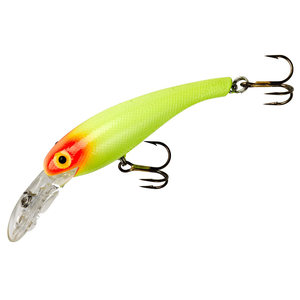 Cotton Cordell Wally Diver Crankbait - Chartreuse Red Eye, 1/4oz, 2-1/2in, 6-8ft