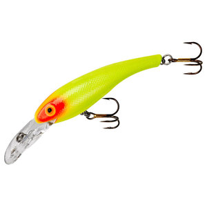 Cotton Cordell Wally Diver Crankbait - Chartreuse Red Eye, 1/2oz, 3-1/8in, 11ft