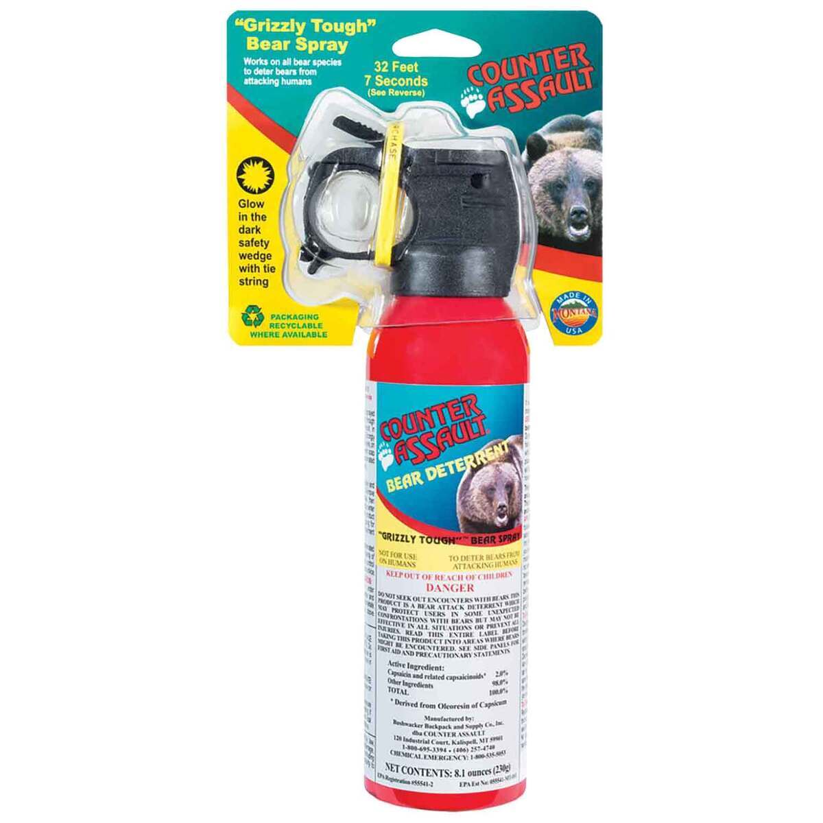 Counter Assault Bear Deterrent - 8.1oz - Red 8.1oz Counter Assault Bear Deterrent - 8.1oz - Red 8.1oz