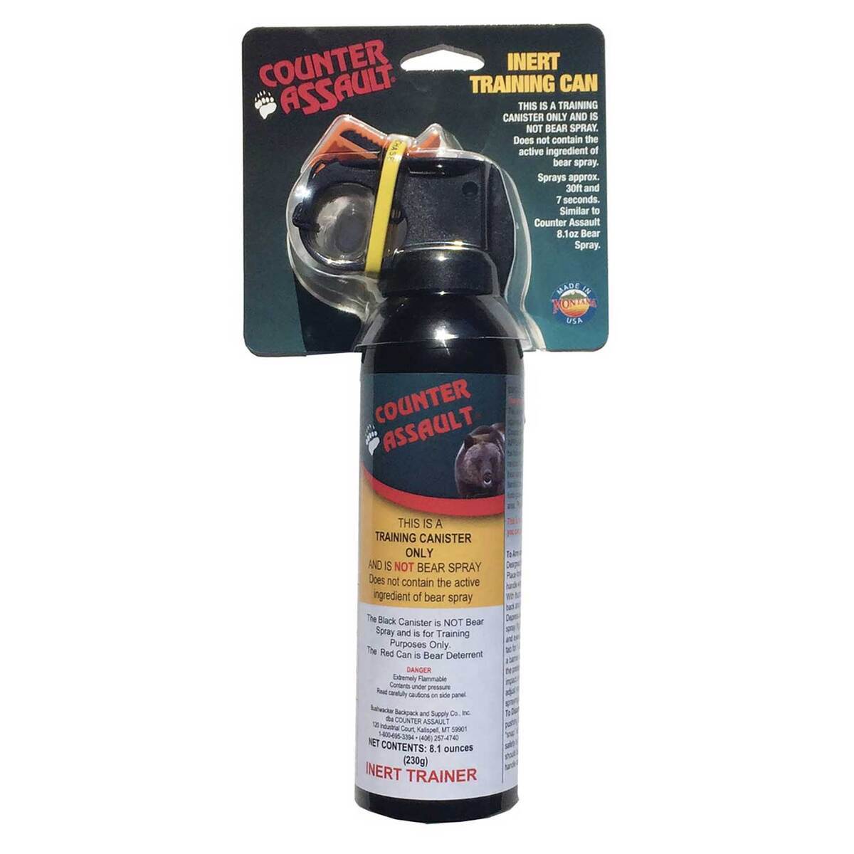 Counter Assault Inert Training Bear Spray - 8.1oz - Black Counter Assault Inert Training Bear Spray - 8.1oz - Black