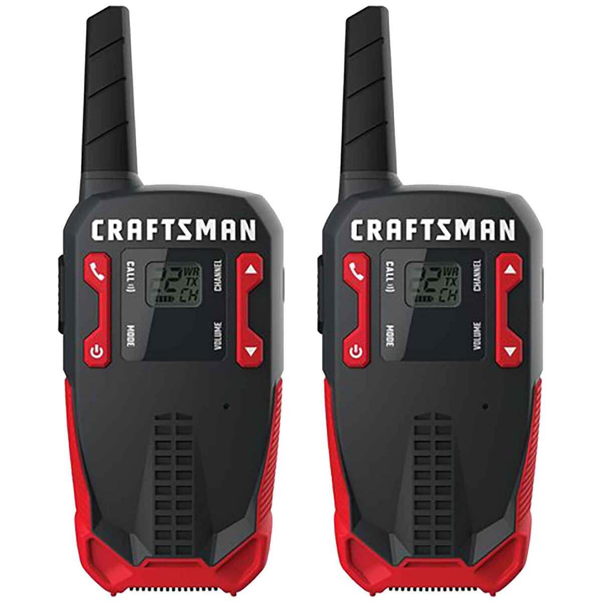 Craftsman 16 Mile Range GMRS/FRS Two-way Radios - 2 Pack - Black/Red Craftsman 16 Mile Range GMRS/FRS Two-way Radios - 2 Pack - Black/Red